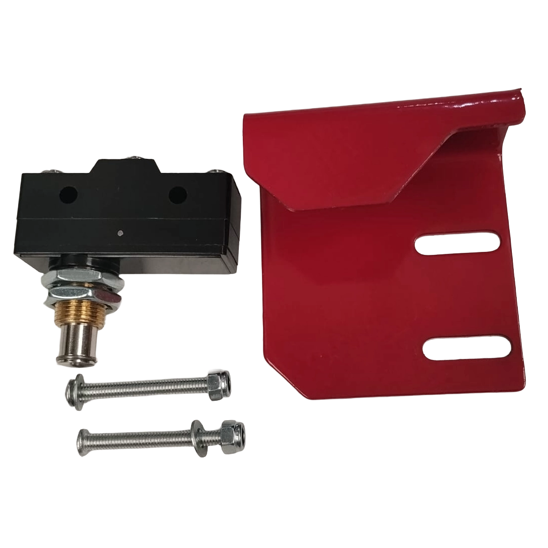 Order a Genuine replacement set of fixings alongside the emergency stop button for the Titan Pro TPSGP15ES 15HP professional stump grinder. Kit includes parts F, P, Q, R, and S.